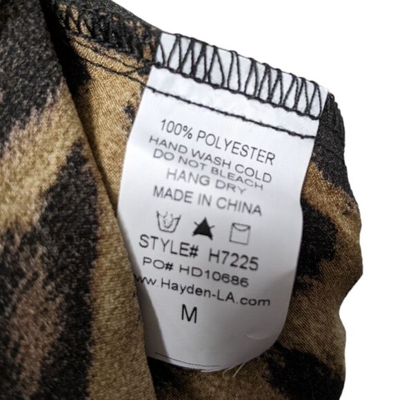 HAYDEN Animal Print Satin Jogger Pants M - Picture 6 of 7